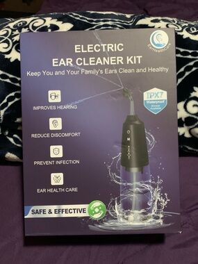 Electric Ear Wax Removal Kit - Water Powered Ear Irrigation System - Waterproof